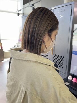 カンゴールサロン 郡山ノース(KANGOL) ヘイリーボブ/オリーブベージュ