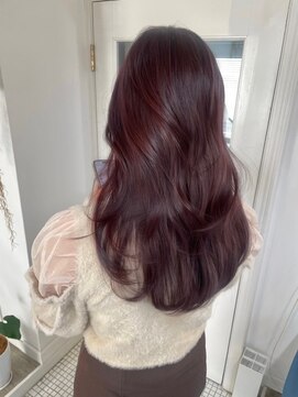 シンク オモテサンドウ(sync omotesando) チェリーレッドラベンダーレイヤーカット