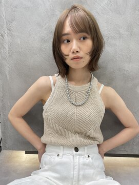 ロンドプロフィール 浦和(Lond profil) ブリーチなしカラー伸ばしかけヘア簡単スタイリング小顔ヘア