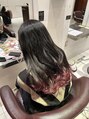 ラフィスヘアーヴィレ 福山店(La fith hair wille)&nbsp;裾カラー、カシスピンク