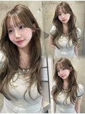 赤み消しカラー×小顔レイヤー×韓国風巻き×髪質改善