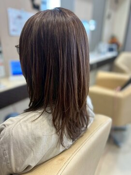 ヘアショップエヌアンドエー 久喜 栗橋店(hairshop N&A) 深みブラウンが魅力◎レイヤーロング/髪質改善