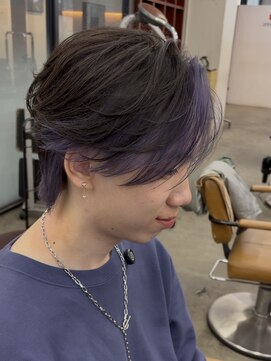 テンバイリップスヘアー(TEN by LIPPS hair) チラ見えがかっこいいパープルインナーカラー