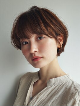 ロディーナ 大口 新子安(rodina) 着物ヘア/大人ガーリー/ダークアッシュ/似合わせカット/大口子安