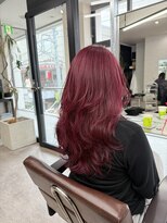 リトバイイースブルー(Lito by Y's BLUE) レイヤーカット×ワインレッド