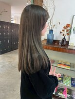 ヘアーアイストゥーレ(HAIR ICI TRE)&nbsp;20代髪質改善カラーオリーブブラウン髪質改善トリートメント
