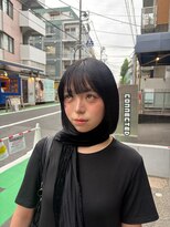 ネロ ヘアアンドライフストア 渋谷(NERO HAIR AND LIFESTORE) シンプル可愛い黒ボブ♪