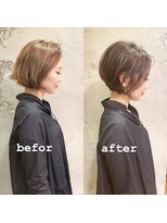 ビューイースト 亀戸 錦糸町(VIEW EAST)&nbsp;センシュアルショート ボブカットのビフォーアフター