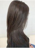 ツヤ髪/レイヤー/ラベンダーアッシュ/透明感/グレージュ/20代