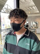 スレイ 西宮(SLAY)&nbsp;スパイラルパーマ×ホワイトハイライト