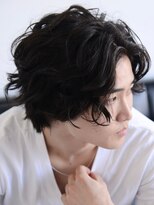 ロアー 葛西店(RAWR hair)&nbsp;【RAWR】メンズパーマ_センターパートウルフ