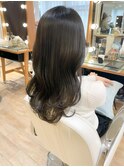 くすみグレージュヘア 大人愛され 艶髪