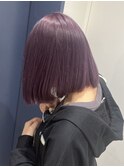 ラベンダーカラー/ラベンダーピンク/ボブ/透明感カラー