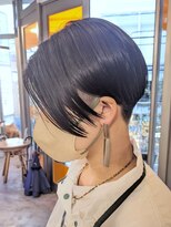 ゴーズゴー 吉祥寺(e)店(go s go)&nbsp;アッシュブラック/アースカラー/メンズライク/刈り上げショート