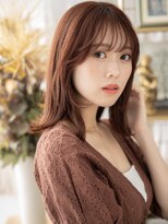 カバーヘア ブリス 戸田公園西口店(COVER HAIR bliss)&nbsp;ベージュピンクくびれミディアムレイヤーa戸田公園20代30代40代