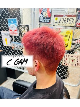 アルファベットシーガム(C gam) 赤髪ベリーショート　桜木花道　ボウズ
