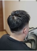 短髪七三ヘア