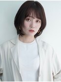 ワンカールレイヤーロブスタイル*ナチュラルボブ*白髪染めOK