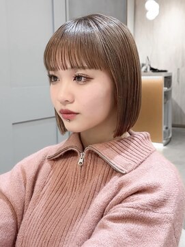 ロンド ブランシュ 錦糸町北口(Lond blanche) 前髪アンブレラカラーこなれミディイメチェンウェーブパーマ