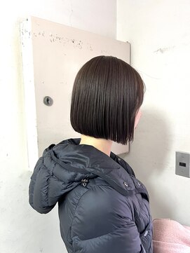 キャンバス バイ ネオリーブ 横浜西口(Canvas by neo.) 丸みボブ 酸性ストレート