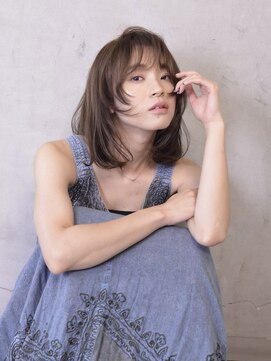 コイ(coii) ダークグレージュ透明感カラー/地毛風カラー/小顔顔周りレイヤー