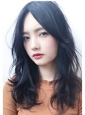 韓国風くびれカットカラー大人カジュアルエレガント