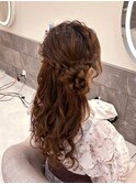サイドお団子【クランソア】ヘアメ/ヘアセット/心斎橋