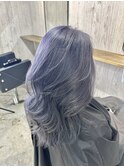 ラベンダーグレー 透明感カラー香椎美容室ブリーチカラー