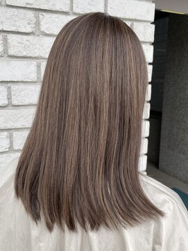 オーガニックエコ 川越(organic+eco) 30代40代◎秋カラー◎ブラウンベージュハイライト×ミディ