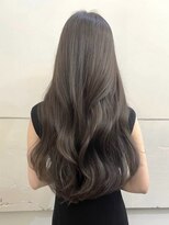 ネオリーブ チロル 横浜西口店(Neolive CiroL.)&nbsp;黒髪グレージュブリーチなしダブルカラー美髪ロング【横浜】
