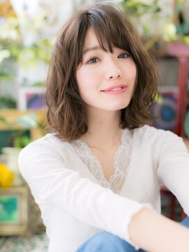 カバーヘアアンドスパ ブリス 浦和(COVER HAIR&SPA bliss) 抜け感ヘア根元パーマ小顔ミディアムレイヤーc720代30代40代