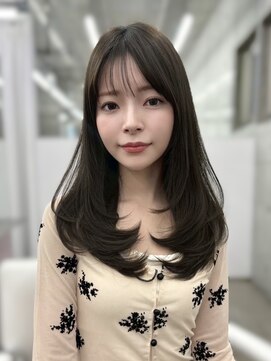 アリュウル 表参道 青山(Allure) 大人気＊オリーブグレージュ×ミディアムレイヤーカット○伊藤