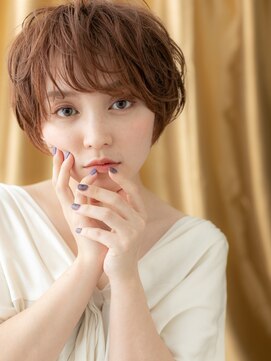 カバーヘア ブリス 川口(COVER HAIR bliss) ミルクティーアッシュ抜け感エアウェーブパーマ317Z川口20代30代