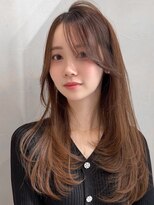 アグノス 青山(Agnos) セミディ艶感結べるボブ外ハネボブミディアムレイヤーカット