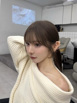 アマトウキョウ 表参道(AMA TOKYO) レイヤーカット 韓国ヘア 顔周りカット高島大登