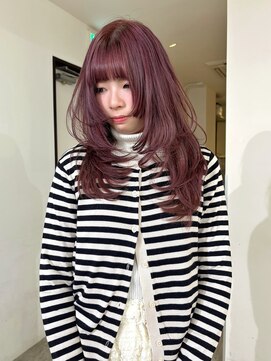 ニコフクオカヘアーメイク(NIKO Fukuoka Hair Make) 【NIKO】福岡ケアブリーチダブルカラー.ピンクカラー.姫カット