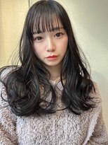 レヴリー(reverie) 暗髪レイヤーカットブリーチなしカラーグレージュ