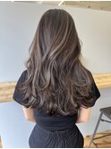 ハイライトカラーくびれヘアハイライト×レイヤーカット8.5