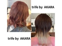 トライフ バイ アカラ(Trife by AKARA)の雰囲気（透明感カラーからデザインカラーまで得意とするスタッフ在籍◎）
