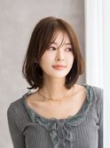 大人ミディ+明るい白髪染め/髪質改善/仙台駅前/全席個室