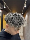 ツイストパーマ/ホワイトメッシュ/ツイストメッシュ