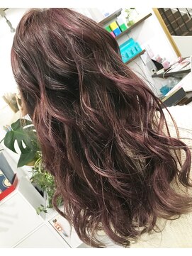 クラン ヘアーアンドスタジオ(CLAN hair & studio) ピンクパープルメッシュ