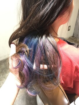 サロンドミルク 原宿(salon de MiLK) サロンドミルク原宿　インナーカラー　マーブル