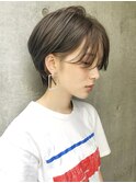 似合わせカットヴェールウェーブまとまるグレージュショート