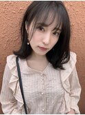 シースルーバングのくびれミディ【アフロート小笠原】