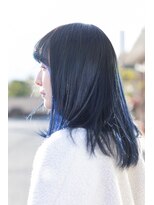 タンタントザクワフュール(Ten Tante the coiffure)&nbsp;透明感のあるネイビーカラー☆デザインカラー、ブルージュ