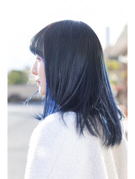 タンタントザクワフュール(Ten Tante the coiffure) 透明感のあるネイビーカラー☆デザインカラー、ブルージュ