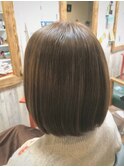 アッシュ ボブ    髪質改善