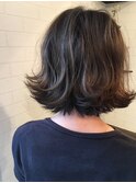 バレイヤージュ外ハネボブスタイル