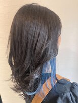 アプリバイリアン 浦和2号店(appri by Rien)&nbsp;インディゴブルー/インナーカラー/ウルフレイヤー[浦和/浦和駅]